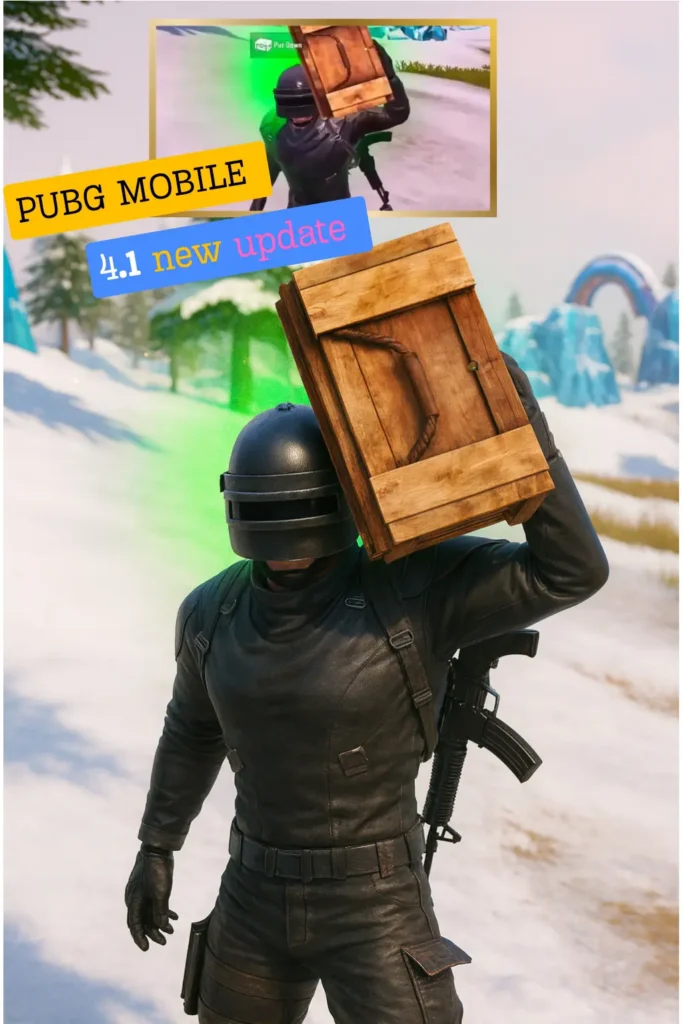 PUBG mobile new update Enemy Crate Pickup  Enemy Crate Pickup & Carry System in PUBG mobile 4.1 update